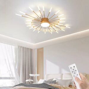 RRBEST Flush Mounts 29-Light Ceiling Light,Modern LED Heads Flower Shape Ceiling Lights,Living Room Gold 105cm W RRBEST Flush Mounts 29-Light Ceiling Light,Modern LED Heads Flower Shape Ceiling Lights,Living Room Gold 105cm W