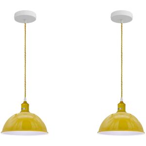 Alaniz Designer 1-Light Pendant in Brushed Steel – Luxury Industrial Ceiling Light by Breakwater Bay Yellow 8cm H X 21cm W Alaniz Designer 1-Light Pendant in Brushed Steel – Luxury Industrial Ceiling Light by Breakwater Bay Yellow 8cm H X 21cm W