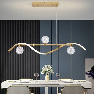 Fairmont Park 3-Light LED Linear Kitchen Island Lighting in Gold with Glass Globe Shade Dimmable Gold 24cm H X 12cm W Fairmont Park 3-Light LED Linear Kitchen Island Lighting in Gold with Glass Globe Shade Dimmable Gold 24cm H X 12cm W
