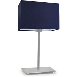17 Stories Asaya 40cm Table Lamp Brushed Steel/Navy Blue 40cm H X 20cm W X 20cm D 17 Stories Asaya 40cm Table Lamp Brushed Steel/Navy Blue 40cm H X 20cm W X 20cm D