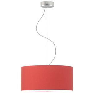 17 Stories Aubryelle 3 - Light Drum Pendant Red/Brushed Steel 120cm H x 40cm W x 40cm D 17 Stories Aubryelle 3 - Light Drum Pendant Red/Brushed Steel 120cm H x 40cm W x 40cm D