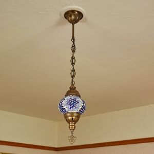 Latitude Vive Karlie 1-Light Globe Pendant Blue 90cm H X 22cm W X 22cm D Latitude Vive Karlie 1-Light Globe Pendant Blue 90cm H X 22cm W X 22cm D