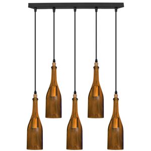 George Oliver Borden 5-Light Kitchen Island Bulb Pendant Yellow 128cm H X 50cm W X 128cm D George Oliver Borden 5-Light Kitchen Island Bulb Pendant Yellow 128cm H X 50cm W X 128cm D