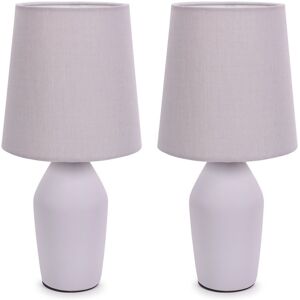 Metro Daiva Pair of Coffee Ceramic Table Lamps with Coffee Shades Purple 25cm H X 61cm D Metro Daiva Pair of Coffee Ceramic Table Lamps with Coffee Shades Purple 25cm H X 61cm D