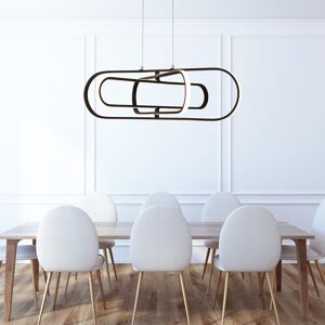 Fairmont Park Caraban 1 -Light Geometric LED Pendant Matt Black/White 40cm H X 74.5cm W X 80.5cm D Fairmont Park Caraban 1 -Light Geometric LED Pendant Matt Black/White 40cm H X 74.5cm W X 80.5cm D