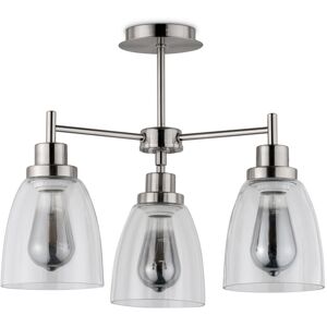 Breakwater Bay Jaylynn 3-Light 46cm Silver Industrial Style Modern Semi Flush Mount Ceiling Light Silver 37.5cm H X 46cm W X 46cm D Breakwater Bay Jaylynn 3-Light 46cm Silver Industrial Style Modern Semi Flush Mount Ceiling Light Silver 37.5cm H X 46cm W X 46cm D