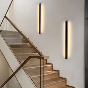 Metro Danazia LED Flush Mounted Sconce Matte Black 60cm Metro Danazia LED Flush Mounted Sconce Matte Black 60cm