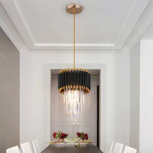 Fairmont Park Crystal Chandelier Gold Pendant Light Fixtures Modern Round Crystal Pendant Light For Kitchen Island Gold;Matte Black 37cm H X 23cm W X 23cm D Fairmont Park Crystal Chandelier Gold Pendant Light Fixtures Modern Round Crystal Pendant Light For Kitchen Island Gold;Matte Black 37cm H X 23cm W X 23cm D