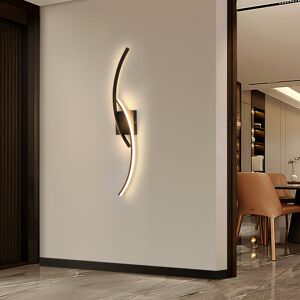 Metro LED Flush Mounted Sconce Satin Black 4.5cm H X 80cm W X 13cm D Metro LED Flush Mounted Sconce Satin Black 4.5cm H X 80cm W X 13cm D