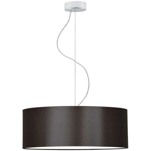 17 Stories Aubryelle 3 - Light Drum Pendant Chrome/Brown 120cm H x 50cm W x 50cm D 17 Stories Aubryelle 3 - Light Drum Pendant Chrome/Brown 120cm H x 50cm W x 50cm D