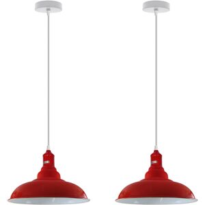 Borough Wharf Adaria 1 - Light Dome Pendant Red 111cm H X 32cm W X 32cm D Borough Wharf Adaria 1 - Light Dome Pendant Red 111cm H X 32cm W X 32cm D