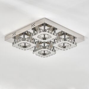 Willa Arlo Interiors Tarren 4-Light 42cm LED Flush Mount Chrome 8cm H X 42cm W X 42cm D Willa Arlo Interiors Tarren 4-Light 42cm LED Flush Mount Chrome 8cm H X 42cm W X 42cm D