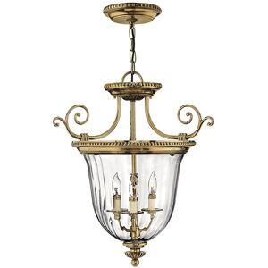 Astoria Grand Baddesley 3-Light Urn Pendant Burnished Brass 60.3cm H X 53.9cm W X 54cm D Astoria Grand Baddesley 3-Light Urn Pendant Burnished Brass 60.3cm H X 53.9cm W X 54cm D