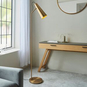 Canora Grey Andryc 163Cm Antique Brass Industrial style Reading Floor Lamp with adjustable head Antique Brass 163cm H X 25.5cm D Canora Grey Andryc 163Cm Antique Brass Industrial style Reading Floor Lamp with adjustable head Antique Brass 163cm H X 25.5cm D