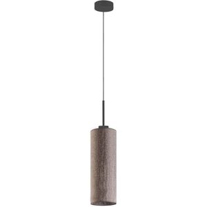 17 Stories Avaia 1 - Light Single Cylinder Pendant Black/Grey Melange 35cm H X 15cm W X 15cm D 17 Stories Avaia 1 - Light Single Cylinder Pendant Black/Grey Melange 35cm H X 15cm W X 15cm D