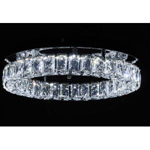 Fairmont Park Crystal LED Flush Mount Stainless Steel 10cm H X 39cm W X 39cm D Fairmont Park Crystal LED Flush Mount Stainless Steel 10cm H X 39cm W X 39cm D