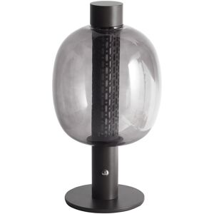 Ivy Bronx Wireless LED Table Lamp PULANGI With Dimmer Metal Black Black 30cm H X 15cm W X 5.9cm D Ivy Bronx Wireless LED Table Lamp PULANGI With Dimmer Metal Black Black 30cm H X 15cm W X 5.9cm D
