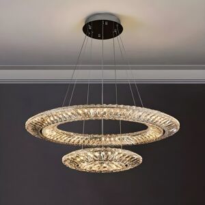 Canora Grey Billmyre 2 Luxury LED Crystal Chandelier – Adjustable Stainless Steel Ceiling Light with Rings 30cm H x 40cm W x 40cm D Canora Grey Billmyre 2 Luxury LED Crystal Chandelier – Adjustable Stainless Steel Ceiling Light with Rings 30cm H x 40cm W x 40cm D
