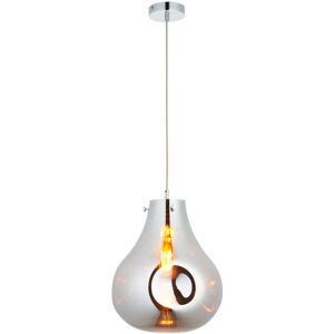 Metro Raritan 1 - Light Teardrop Pendant Chrome Metallic 55cm H X 32cm W X 32cm D Metro Raritan 1 - Light Teardrop Pendant Chrome Metallic 55cm H X 32cm W X 32cm D