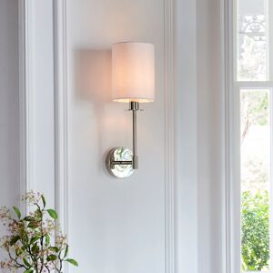 Fairmont Park Evonnia 1 - Light Dimmable Armed Sconce Bright Nickel 13cm W Fairmont Park Evonnia 1 - Light Dimmable Armed Sconce Bright Nickel 13cm W
