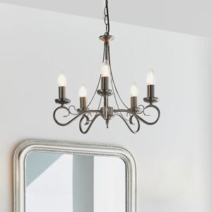 Three Posts Bannister 5-Light Candle Style Chandelier Antique Silver 44cm H X 41.5cm W X 41.5cm D Three Posts Bannister 5-Light Candle Style Chandelier Antique Silver 44cm H X 41.5cm W X 41.5cm D