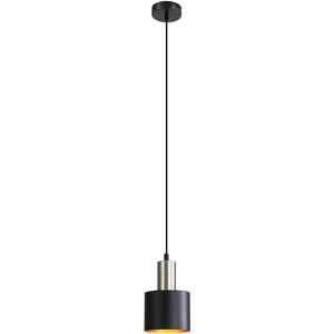 17 Stories Amarian 1 - Light Matte Black Drum Pendant Matte Black 173cm H X 12cm W X 12cm D 17 Stories Amarian 1 - Light Matte Black Drum Pendant Matte Black 173cm H X 12cm W X 12cm D