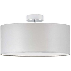 17 Stories Audriona 1-Light Semi Flush Mount Light Grey/Chrome 30cm H x 40cm W x 40cm D 17 Stories Audriona 1-Light Semi Flush Mount Light Grey/Chrome 30cm H x 40cm W x 40cm D