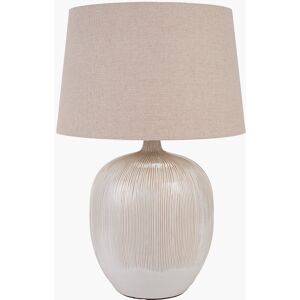 Mercury Greta 50cm Table Lamp Natural and Cream 50cm H X 33cm W X 33cm D Mercury Greta 50cm Table Lamp Natural and Cream 50cm H X 33cm W X 33cm D
