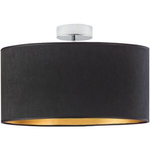 Canora Grey Alyssha 2-Light 40cm Semi Flush Mount Black/Gold/Silver 30cm H X 40cm W X 40cm D Canora Grey Alyssha 2-Light 40cm Semi Flush Mount Black/Gold/Silver 30cm H X 40cm W X 40cm D