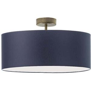 17 Stories Audriona 1-Light Semi Flush Mount Navy Blue/Antique Gold 25cm H x 30cm W x 30cm D 17 Stories Audriona 1-Light Semi Flush Mount Navy Blue/Antique Gold 25cm H x 30cm W x 30cm D