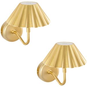 Canora Grey Bethenia Wall Sconce Gold 16.5cm H X 19.5cm W X 14.7cm D Canora Grey Bethenia Wall Sconce Gold 16.5cm H X 19.5cm W X 14.7cm D
