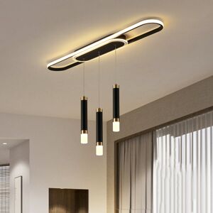 Ivy Bronx Muscato 3 - Light Cluster Cylinder LED Pendant Black 27cm H X 100cm W X 15cm D Ivy Bronx Muscato 3 - Light Cluster Cylinder LED Pendant Black 27cm H X 100cm W X 15cm D