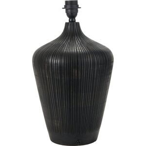 Alpen Home Taika Antique Textured Wood Table Lamp Base Black 42cm H X 25cm W X 25cm D Alpen Home Taika Antique Textured Wood Table Lamp Base Black 42cm H X 25cm W X 25cm D