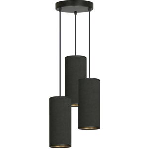 Ebern Designs Ealidh 3 - Light Cluster Cylinder Pendant Black 24cm H X 35cm W X 35cm D Ebern Designs Ealidh 3 - Light Cluster Cylinder Pendant Black 24cm H X 35cm W X 35cm D