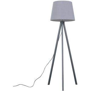 Fernleaf Nemours 159cm Basbro Tripod Floor Lamp Shade Grey/Light Wood 159cm H X 65cm W X 65cm D Fernleaf Nemours 159cm Basbro Tripod Floor Lamp Shade Grey/Light Wood 159cm H X 65cm W X 65cm D