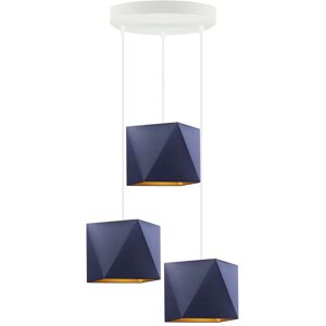 Fairmont Park Ridgedale 3-Light Cluster Geometric Pendant Navy 120cm H X 40cm W X 40cm D Fairmont Park Ridgedale 3-Light Cluster Geometric Pendant Navy 120cm H X 40cm W X 40cm D
