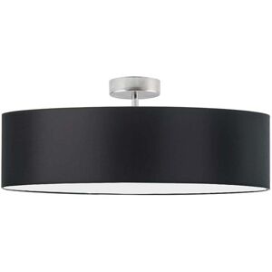 17 Stories Audriona 1-Light Semi Flush Mount Brushed Steel/Black 30cm H x 50cm W x 50cm D 17 Stories Audriona 1-Light Semi Flush Mount Brushed Steel/Black 30cm H x 50cm W x 50cm D