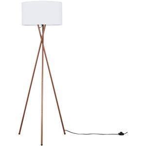 Latitude Run Mishler 155cm Camden Tripod Copper Floor Lamp with Large Reni Shade White 155cm H X 62cm W X 62cm D Latitude Run Mishler 155cm Camden Tripod Copper Floor Lamp with Large Reni Shade White 155cm H X 62cm W X 62cm D