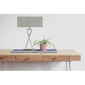 Metro Avory 64cm Rectangle Metal Narrow Table Lamp Blue/Silver 64cm H X 40cm W X 17cm D Metro Avory 64cm Rectangle Metal Narrow Table Lamp Blue/Silver 64cm H X 40cm W X 17cm D