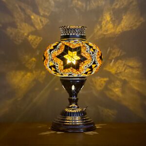 Latitude Vive Joseph 36 cm Silver Lava Table Lamp Brown/Amber 36cm H X 30cm W X 30cm D Latitude Vive Joseph 36 cm Silver Lava Table Lamp Brown/Amber 36cm H X 30cm W X 30cm D