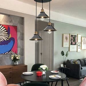 Breakwater Bay Ocean Village 3 - Light Dome Pendant with PVC Accents Black 116.5cm H X 31cm W X 31cm D Breakwater Bay Ocean Village 3 - Light Dome Pendant with PVC Accents Black 116.5cm H X 31cm W X 31cm D