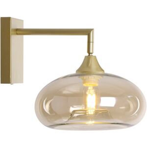 George Oliver Bonifacio 1-Light Sconce Amber/Gold 30cm H X 10cm W X 24cm D George Oliver Bonifacio 1-Light Sconce Amber/Gold 30cm H X 10cm W X 24cm D