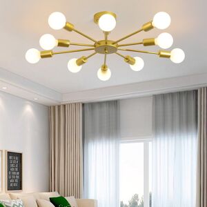 Corrigan Studio Austwell 10-Light Sputnik Chandelier Gold 70cm W X 70cm D Corrigan Studio Austwell 10-Light Sputnik Chandelier Gold 70cm W X 70cm D