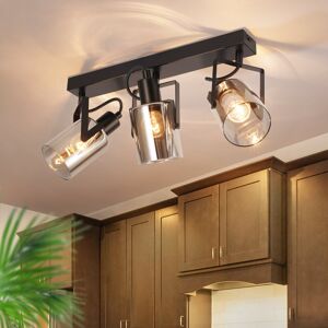 Metro Correena Ceiling light glass E14 modern swivelling 350 Correena Polished Chrome 18cm H X 37cm W X 16cm D Metro Correena Ceiling light glass E14 modern swivelling 350 Correena Polished Chrome 18cm H X 37cm W X 16cm D