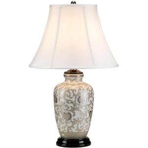 Mercer41 Chasteen 60cm Bedside Table Lamp White/Silver 60cm H X 38cm W X 38cm D Mercer41 Chasteen 60cm Bedside Table Lamp White/Silver 60cm H X 38cm W X 38cm D