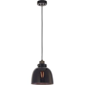 Borough Wharf Waddell 1 - Light Pendant Black Tinted 22.9cm H X 21cm W X 21cm D Borough Wharf Waddell 1 - Light Pendant Black Tinted 22.9cm H X 21cm W X 21cm D