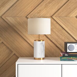 Mercury Macek 49.5cm Table Lamp White;Grey;Brass 49.5cm H X 28cm W X 28cm D Mercury Macek 49.5cm Table Lamp White;Grey;Brass 49.5cm H X 28cm W X 28cm D