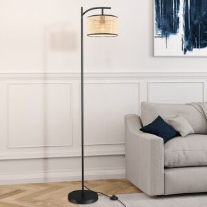 17 Stories Alery 160cm Black Reading Floor Lamp Rustic Standing Light for Bedroom, Living Room, Reading Matte 386.08cm H X 68.58cm W X 68.58cm D 17 Stories Alery 160cm Black Reading Floor Lamp Rustic Standing Light for Bedroom, Living Room, Reading Matte 386.08cm H X 68.58cm W X 68.58cm D