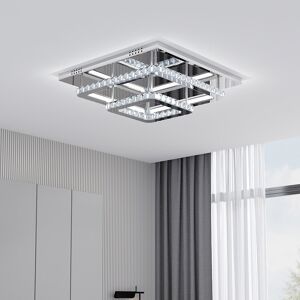 Canora Grey Alveria 2-Light 50cm Square LED Integrated Flush Mount Silver 14cm H X 50cm W X 50cm D Canora Grey Alveria 2-Light 50cm Square LED Integrated Flush Mount Silver 14cm H X 50cm W X 50cm D