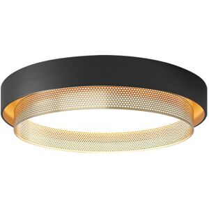 Ivy Bronx Nordic Minimalist Round LED Hollow Flush Mount Ceiling Light Black 12cm H X 50cm W X 50cm D Ivy Bronx Nordic Minimalist Round LED Hollow Flush Mount Ceiling Light Black 12cm H X 50cm W X 50cm D